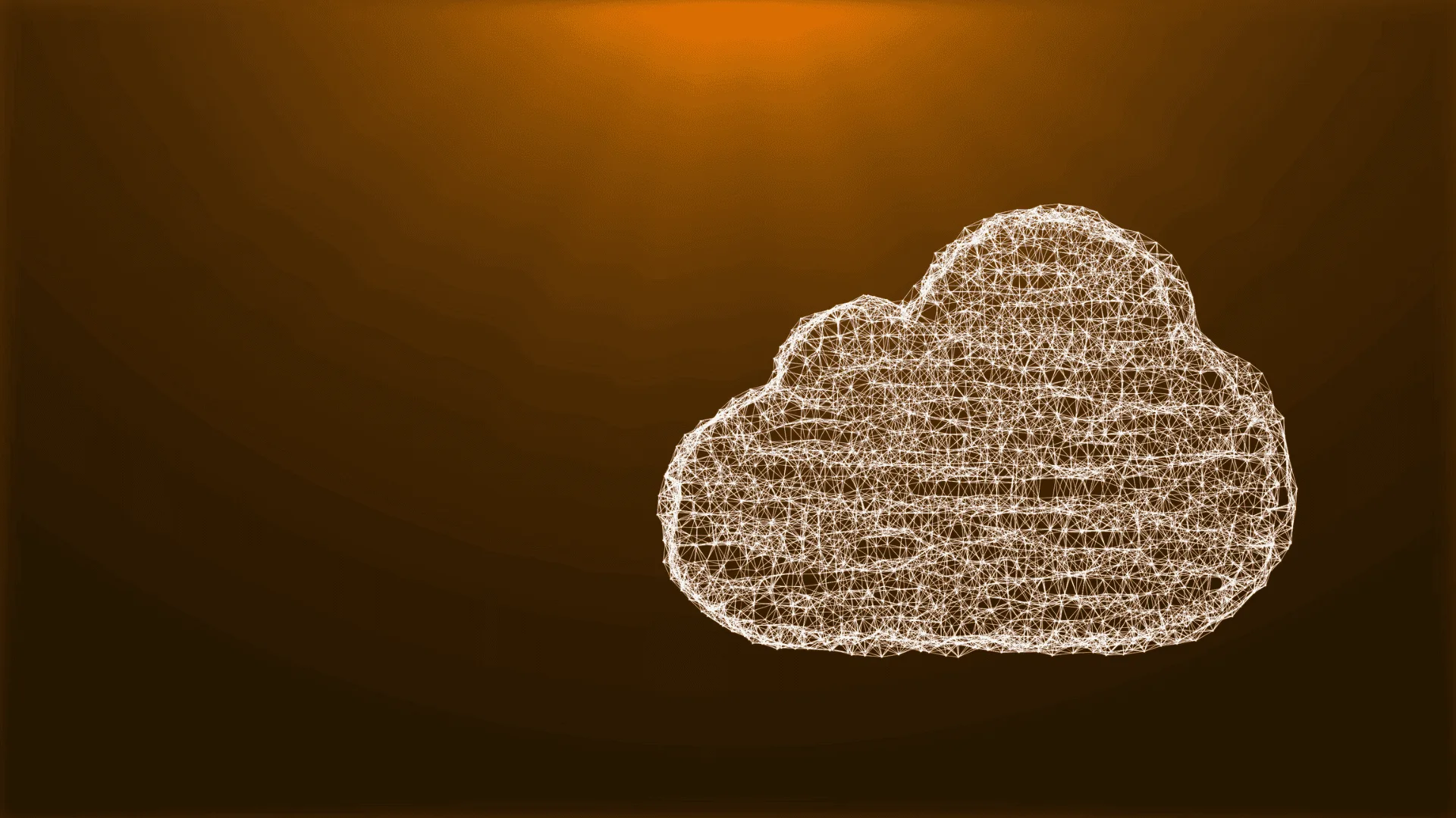 Een wolk getekend van lichtpunten